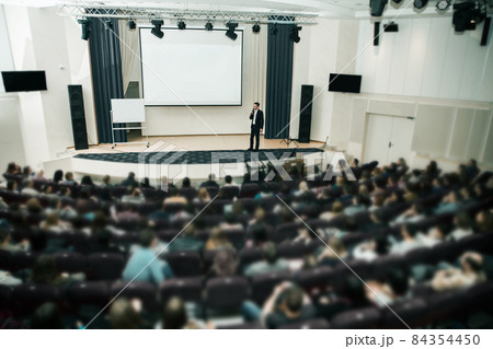 Speaker at Business Conference and Presentation. Audience the conference hall. Speaker at Business Conference and Presentation. Audience the conference hall. 84354450