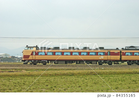 北陸本線 美川ー加賀笠間 JR西日本 485系 A05編成(京都) ⑨ クハ489-702 海側 北陸本線 美川ー加賀笠間 JR西日本 485系 A05編成(京都) ⑨ クハ489-702 海側 84355165