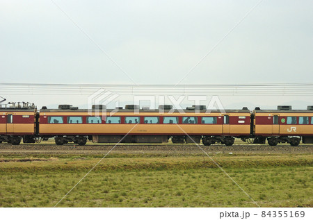 北陸本線 美川ー加賀笠間 JR西日本 485系 A05編成(京都) ② モハ485-503 海側 北陸本線 美川ー加賀笠間 JR西日本 485系 A05編成(京都) ② モハ485-503 海側 84355169