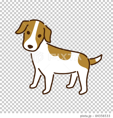 ジャックラッセル シンプルでかわいい犬のイラスト ジャックラッセル シンプルでかわいい犬のイラスト 84356533