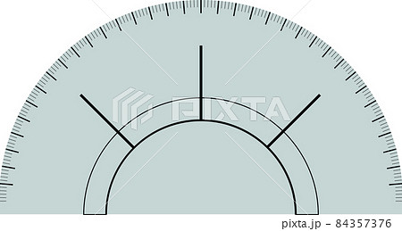分度器のイラスト素材