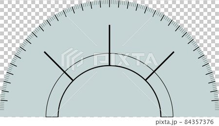 分度器のイラスト素材