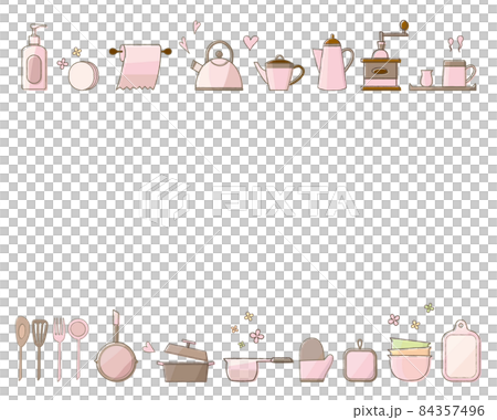 廚具套裝 上下框粉色 84357496