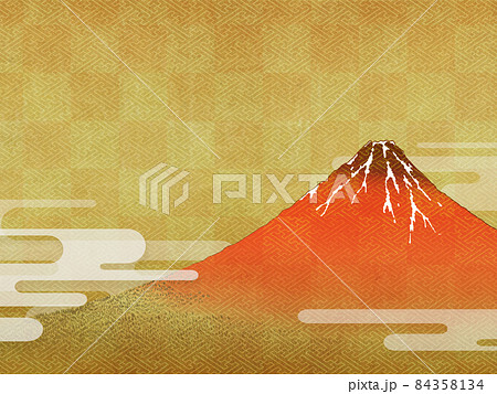 赤富士 浮世絵 赤富士 浮世絵 84358134