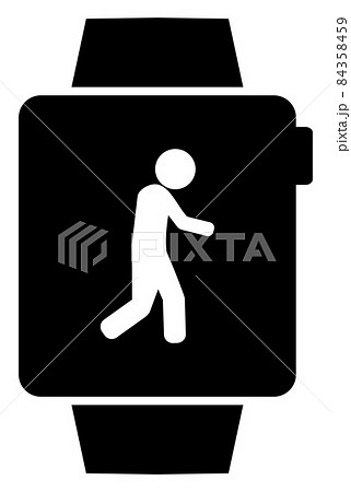 Raster Fitness Watches Icon Illustration 84358459
