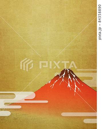 赤富士　浮世絵 84358890
