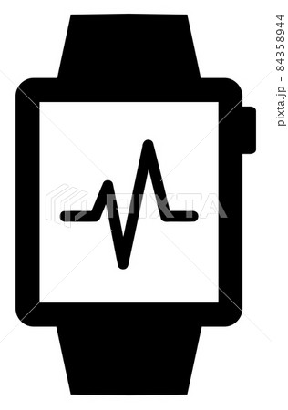 Raster Pulse Tracker Icon Illustration Raster Pulse Tracker Icon Illustration 84358944