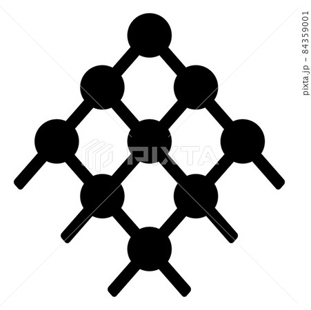 Raster Grid Dots Icon Illustration 84359001