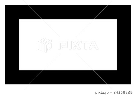 Raster Empty Rectangle Icon Illustration 84359239
