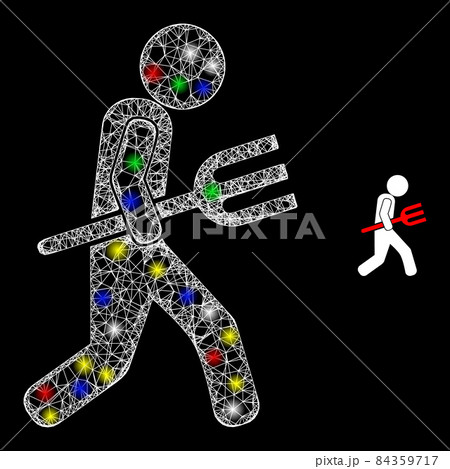 Glitter Irregular Net Fork Holder Icon Glitter Irregular Net Fork Holder Icon 84359717