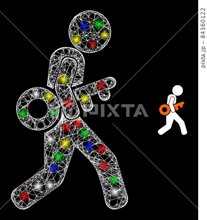 Light Hatched Net Thief Steal Key Icon 84360122