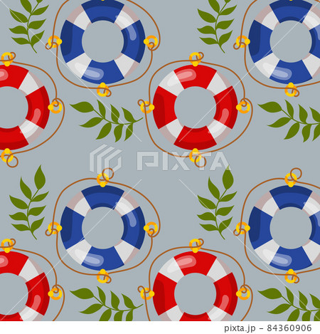 Pattern web pattern lifebuoys background texture - Vector Pattern web pattern lifebuoys background texture - Vector 84360906