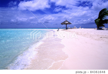 MaldivesRanveliの砂州の風景 84361648