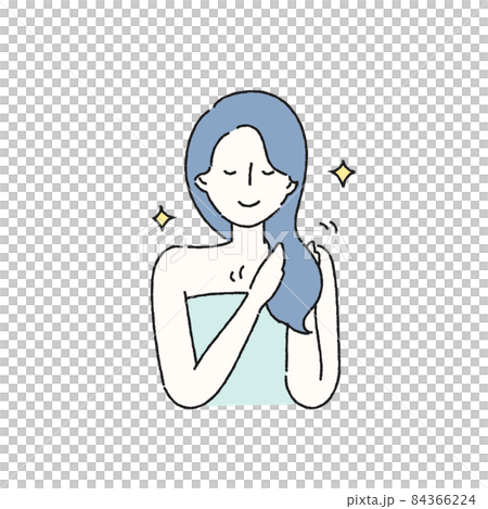 Illustration of a woman being treated 84366224