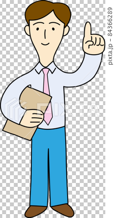 案内している男性会社員 84366289