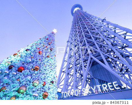 クリスマスの東京スカイツリー クリスマスの東京スカイツリー 84367311