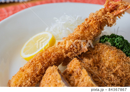 エビフライ ミックスフライ イメージ クローズアップ素材 84367867