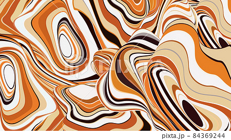Earthy colors Abstract liquify striped art vector background 84369244