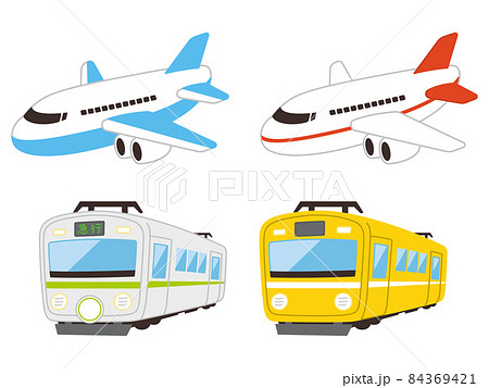 はたらくくるま　飛行機　電車 84369421