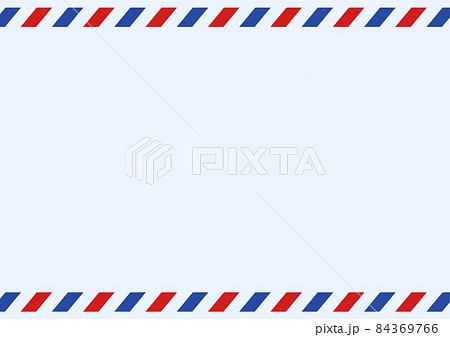 背景 エアメール風 赤青 テクスチャなしのイラスト素材