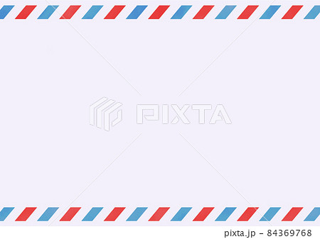 背景 エアメール風 赤青のイラスト素材