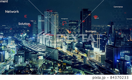 都市とビジネス 84370233