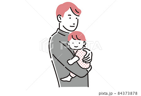 人物 パパと赤ちゃん 84373878