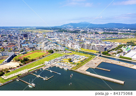 土浦港と筑波山（茨城県土浦市） 84375068