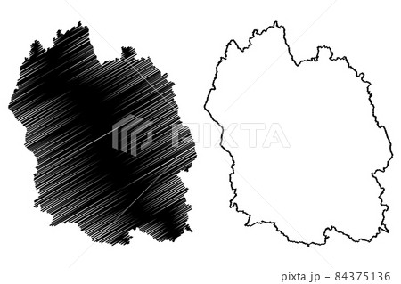 Lozere Department (France, French Republic, Occitanie or Occitania region) map vector illustration, scribble sketch Losera map 84375136