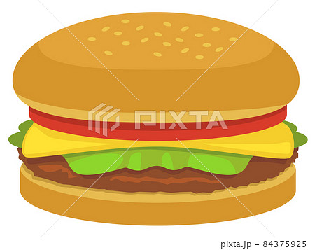 ハンバーガー ベクターepsイラスト ハンバーガー ベクターepsイラスト 84375925