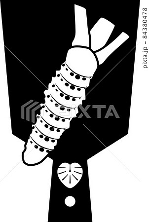 わさびとおろし板のシルエットアイコン 84380478