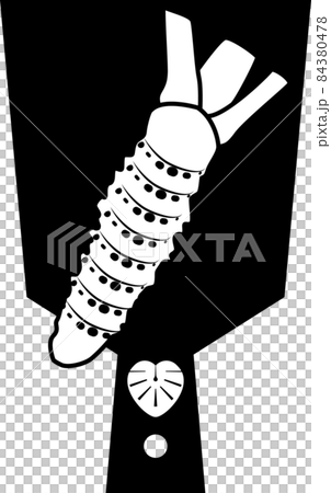 わさびとおろし板のシルエットアイコン 84380478