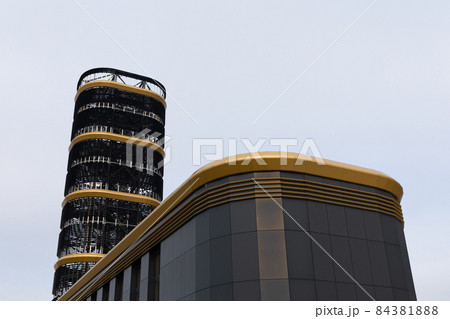 stylish modern building against the sky stylish modern building against the sky 84381888