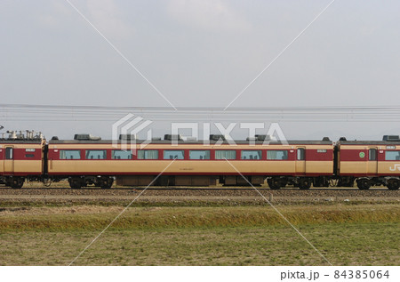 北陸本線 美川ー加賀笠間 JR西日本 485系 A07編成(京都) ② モハ485-1027 海側 北陸本線 美川ー加賀笠間 JR西日本 485系 A07編成(京都) ② モハ485-1027 海側 84385064