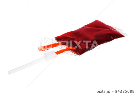 blood bag isolated blood bag isolated 84385689