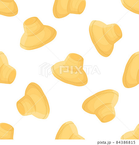 Illustration on theme colored pattern hats straw 84386815