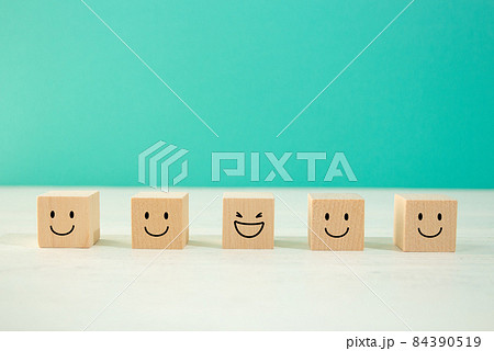 顧客満足度を知るための5段階評価	 84390519