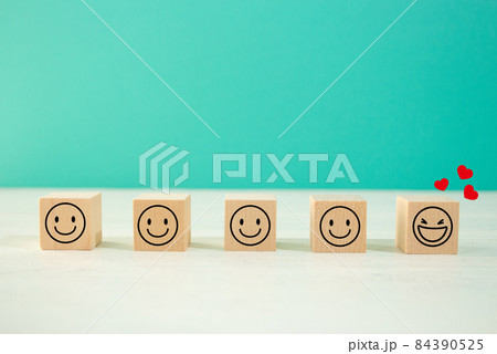 顧客満足度を知るための5段階評価 顧客満足度を知るための5段階評価 84390525