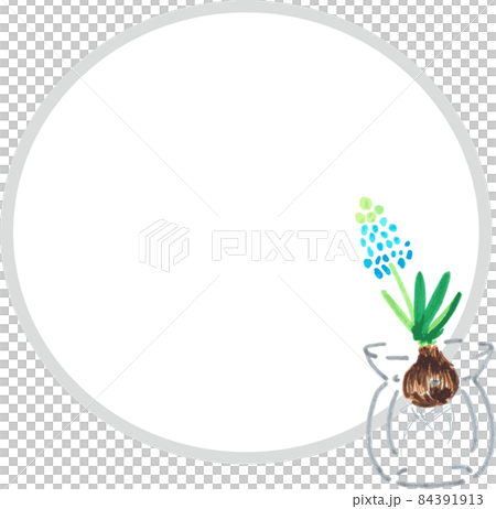 簡單手繪穆斯卡里圖框 84391913