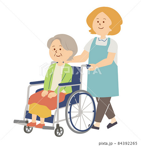 高齢者介護のイラストのイラスト素材 高齢者介護のイラストのイラスト素材