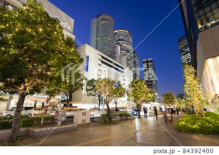 名古屋市中村区　名古屋駅前　イルミネーション　JRセントラルタワーズ　ミッドランドスクエア前 84392400