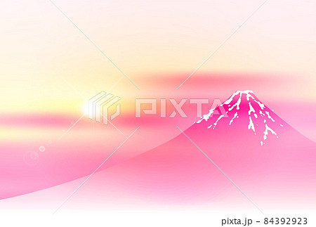 富士山 日の出 風景 背景 富士山 日の出 風景 背景 84392923