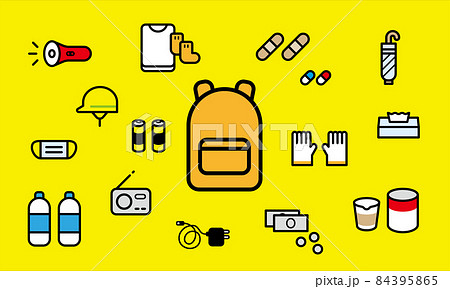 防災グッズのアイコン 84395865