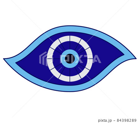 Turkish nazar symbol. Greek charm or amulet. 84398289