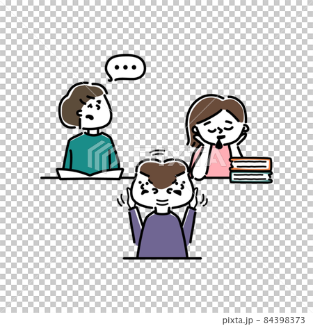 授業に集中できない子供たちのイラスト 授業に集中できない子供たちのイラスト 84398373