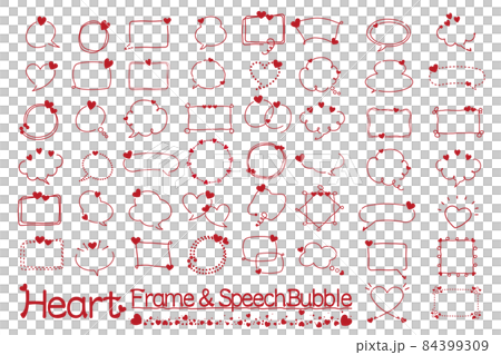 Simple Line Heart 框架和氣球套裝 50 Simple Line Heart 框架和氣球套裝 50 84399309