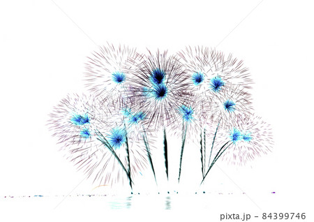 Illustration of beautiful fireworks on a white background. Illustration of beautiful fireworks on a white background. 84399746