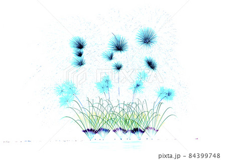 Illustration of beautiful fireworks on a white background. Illustration of beautiful fireworks on a white background. 84399748