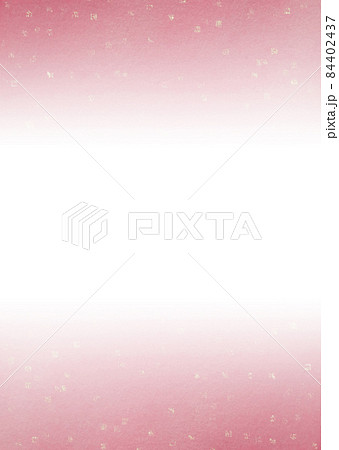 金箔の紙吹雪が舞い散る和紙/渋い赤色 中央から上下に濃くなるグラデーション 背景素材 縦 他色有 84402437