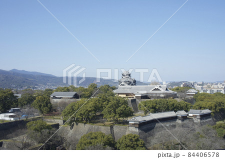 雄大な熊本城 84406578